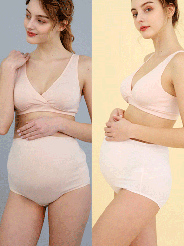 면스판 컴포트 수유브라+프리덤 임부팬티 SET
